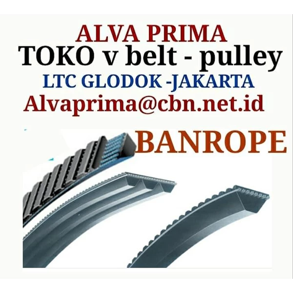 V-Belt BANROPE BELT STOKIST TOKO ALVA LTC GLODOG BANROPE