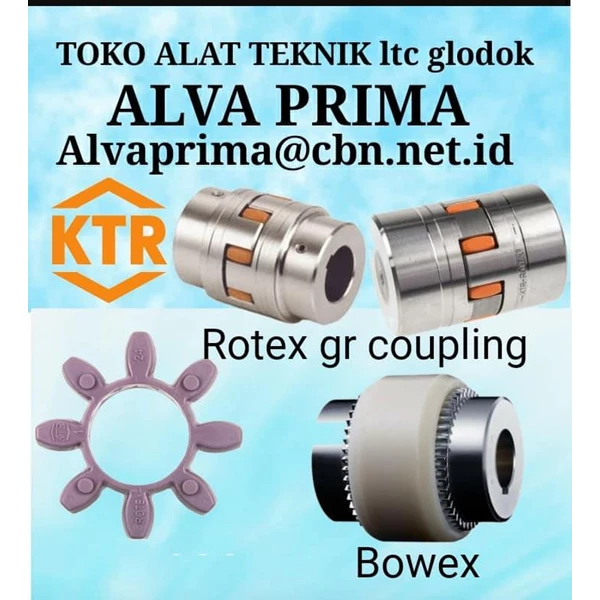 KTR BOWEX ROTEX COUPLING PT ALVA PRIMA GLODOG KTR BOWEX ROTEX