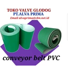 PT ALVA PRIMA PVC CONVEYOR BELT PU WHITE & GREEN  COLOUR LTC GLODOG JAKARTA 1