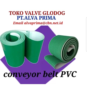 PT ALVA PRIMA PVC CONVEYOR BELT PU WHITE & GREEN  COLOUR LTC GLODOG JAKARTA